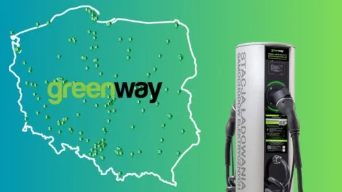 GreenWay mapa, punkty-ładowania