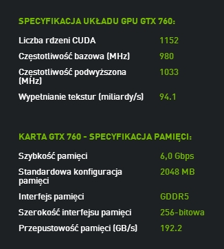 gtx 760_specyfikacja