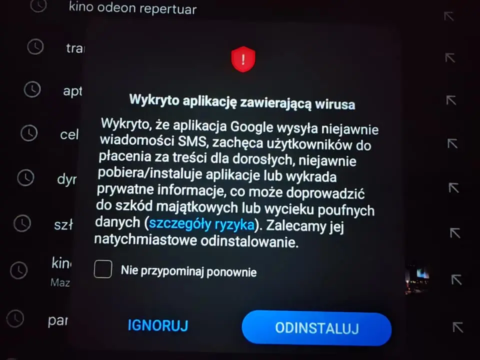 Smartfony Huawei oznaczają Google jako niebezpieczną aplikację