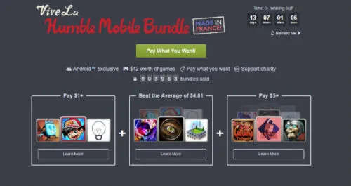 Viva La Humble Bundle to ciekawa promocja na francuskie gry mobilne