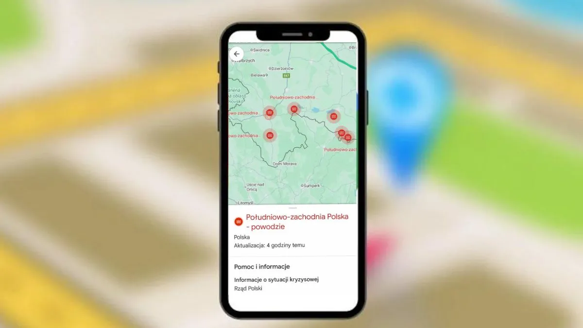 Google Maps pomaga śledzić informacje o powodziach i innych zagrożeniach naturalnych