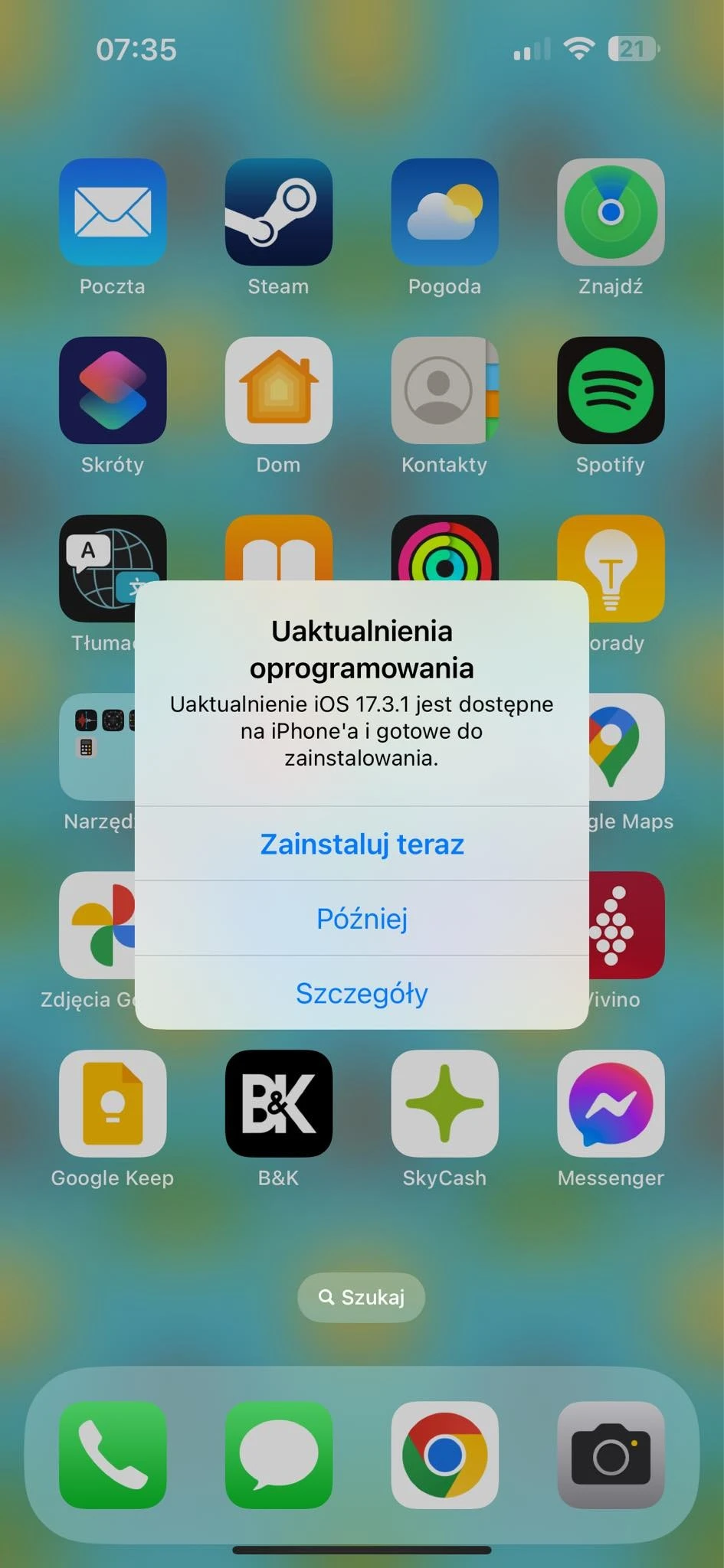 iOS 17.3.1 aktualizacja