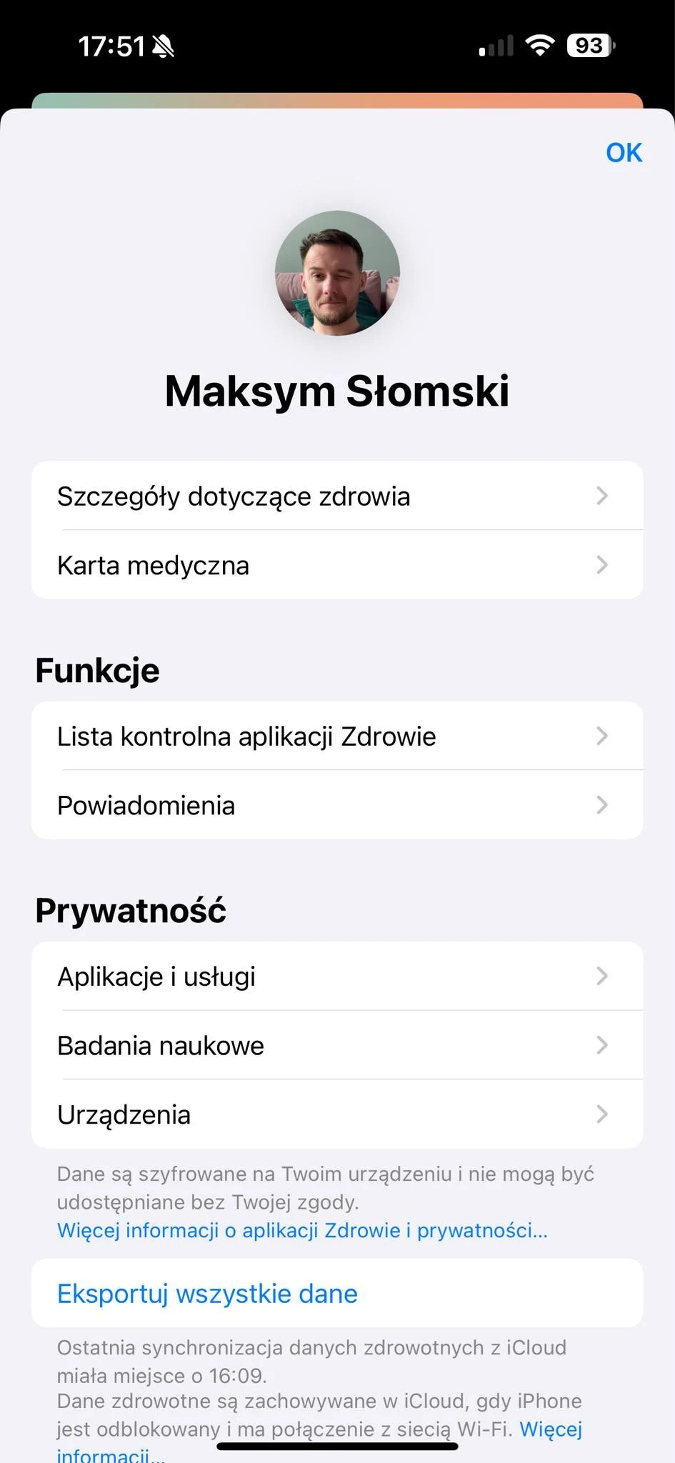 triki na ios karta medyczna