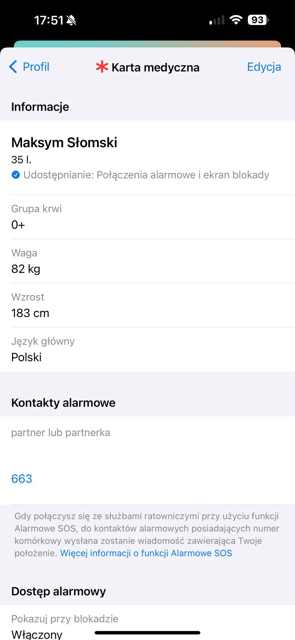 triki na ios karta medyczna