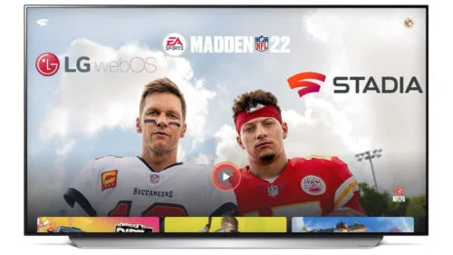 Granie w chmurze Google Stadia na telewizorach LG z systemem webOS