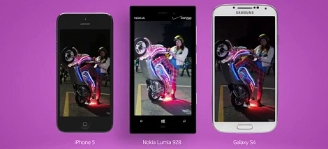 Lumia 928 lepsza od  iPhone 5 i Galaxy S4