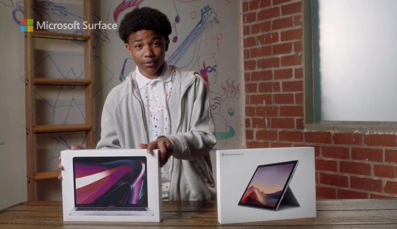 Microsoft uderza w Apple w nowej reklamie Surface Pro 7 (wideo)