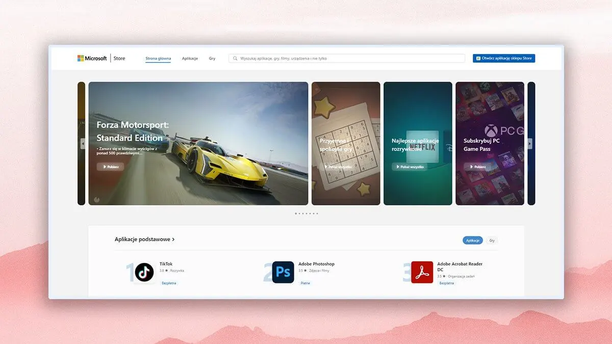 Microsoft Store w przeglądarce ma sens. Nowości robią wrażenie