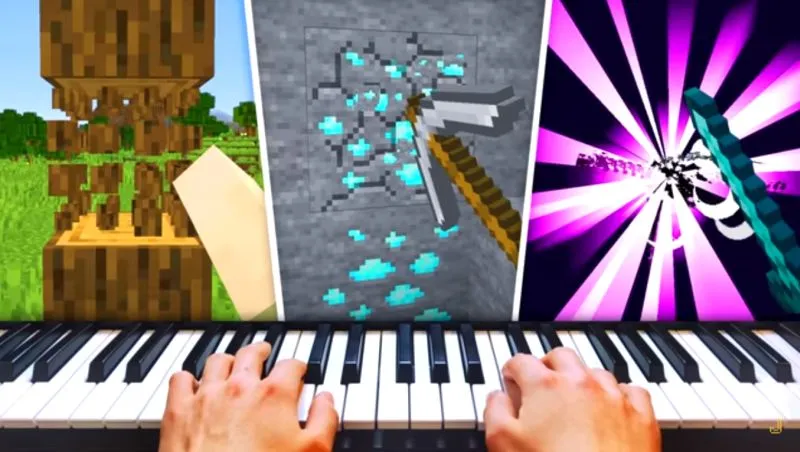 Ktoś przeszedł Minecrafta, wykorzystując pianino w roli kontrolera (wideo)