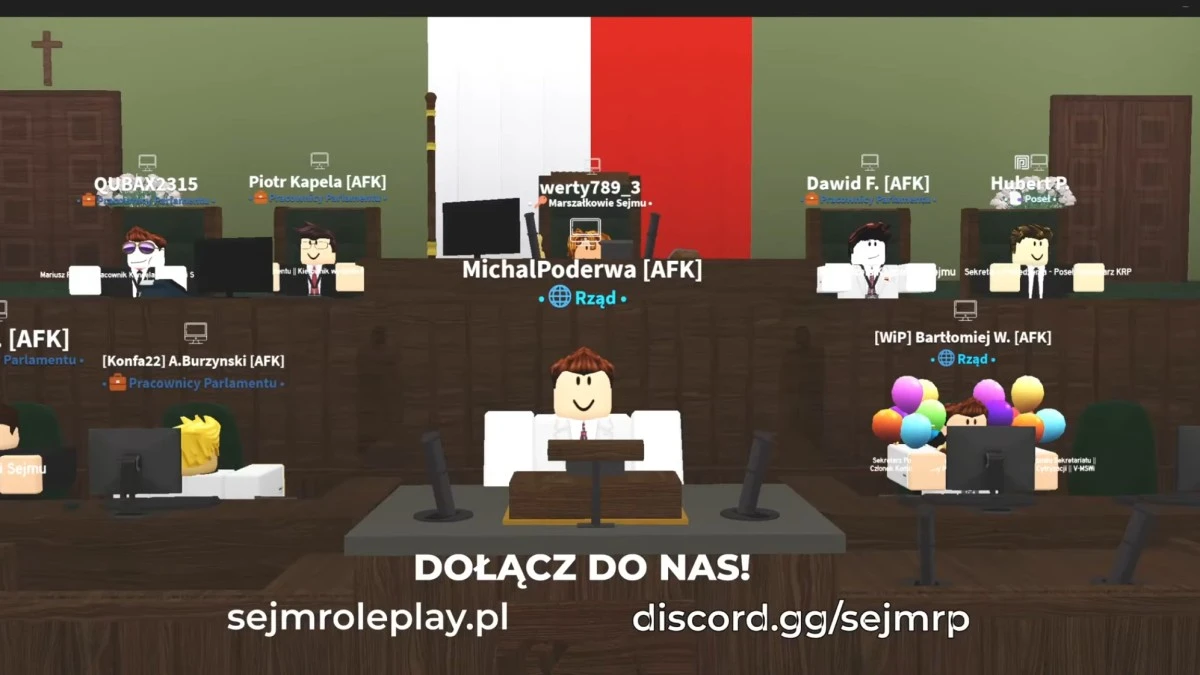 Posiedzenia Sejmu w Roblox. Internauci nie przestają zadziwiać