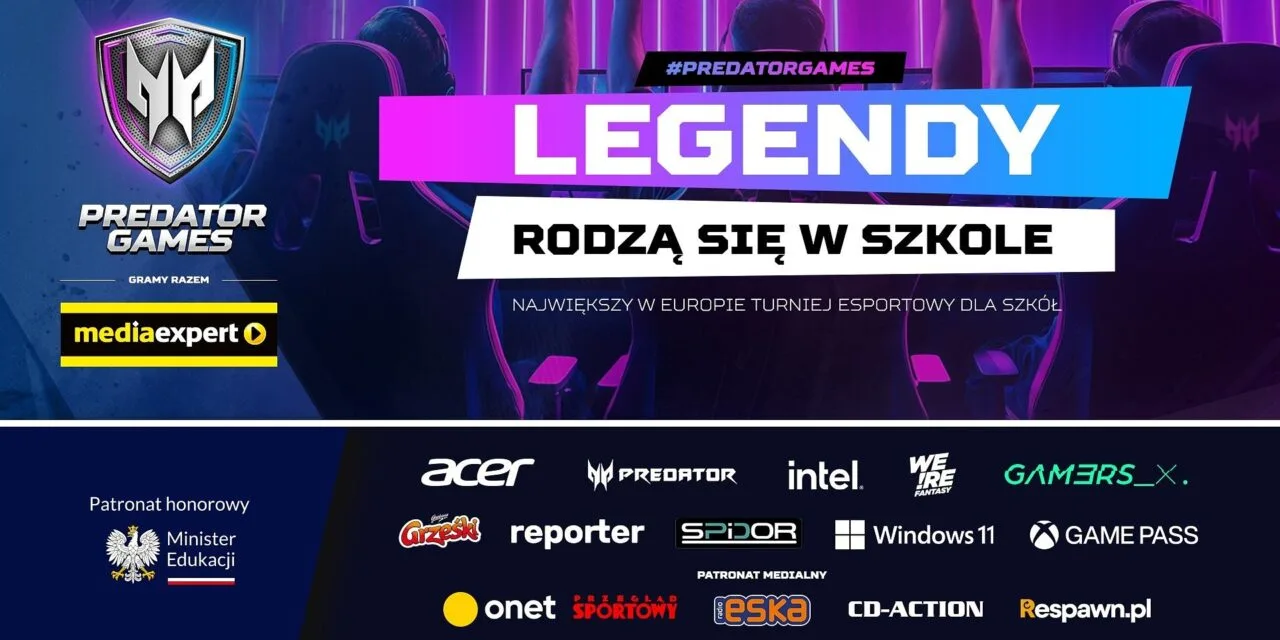 Rusza drugi sezon szkolnych mistrzostw e-sportowych Predator Games. Pula nagród to aż 1 mln złotych