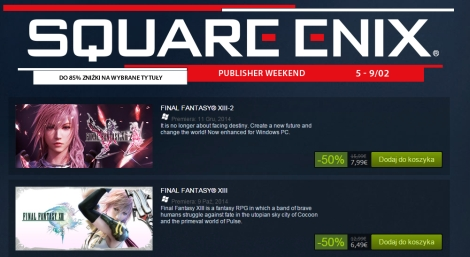 Ruszyła ogromna wyprzedaż gier od Square Enix na Steamie