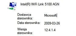 Windows 7: Sprawdzanie wersji sterownika
