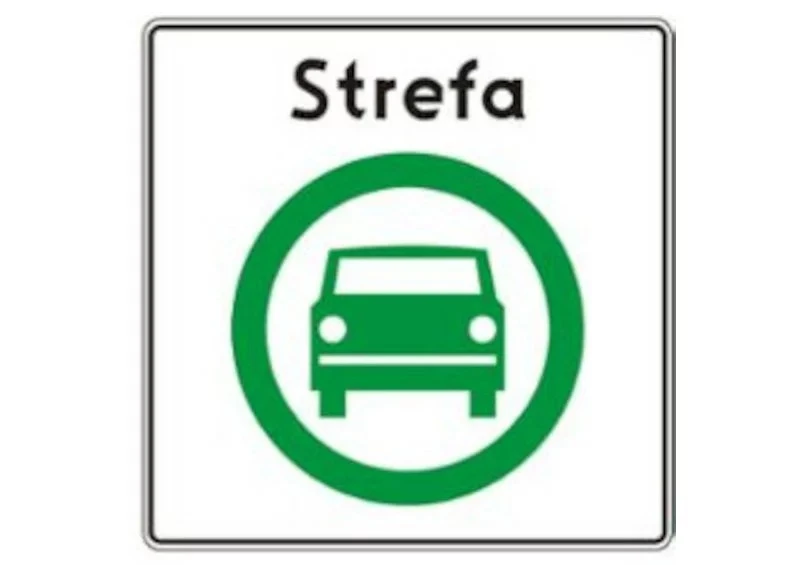 Znak D-54 Strefa Czystego Transportu