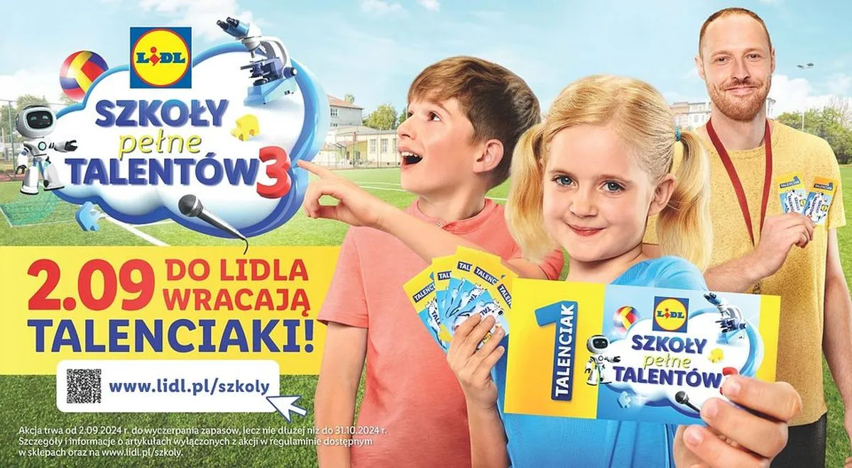 Lidl rozdaje sprzęt szkołom - rusza akcja "Szkoły pełne talentów"