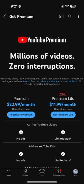 YouTube Premium