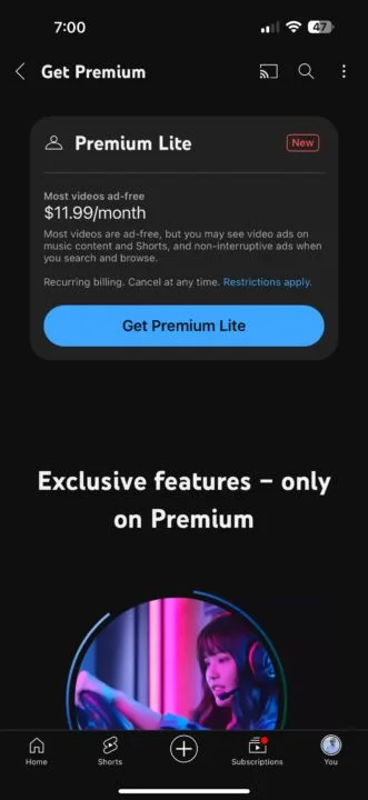 YouTube Premium