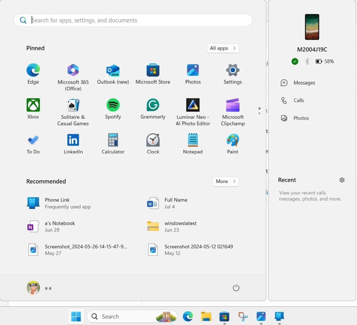 Windows 11 nowe menu start